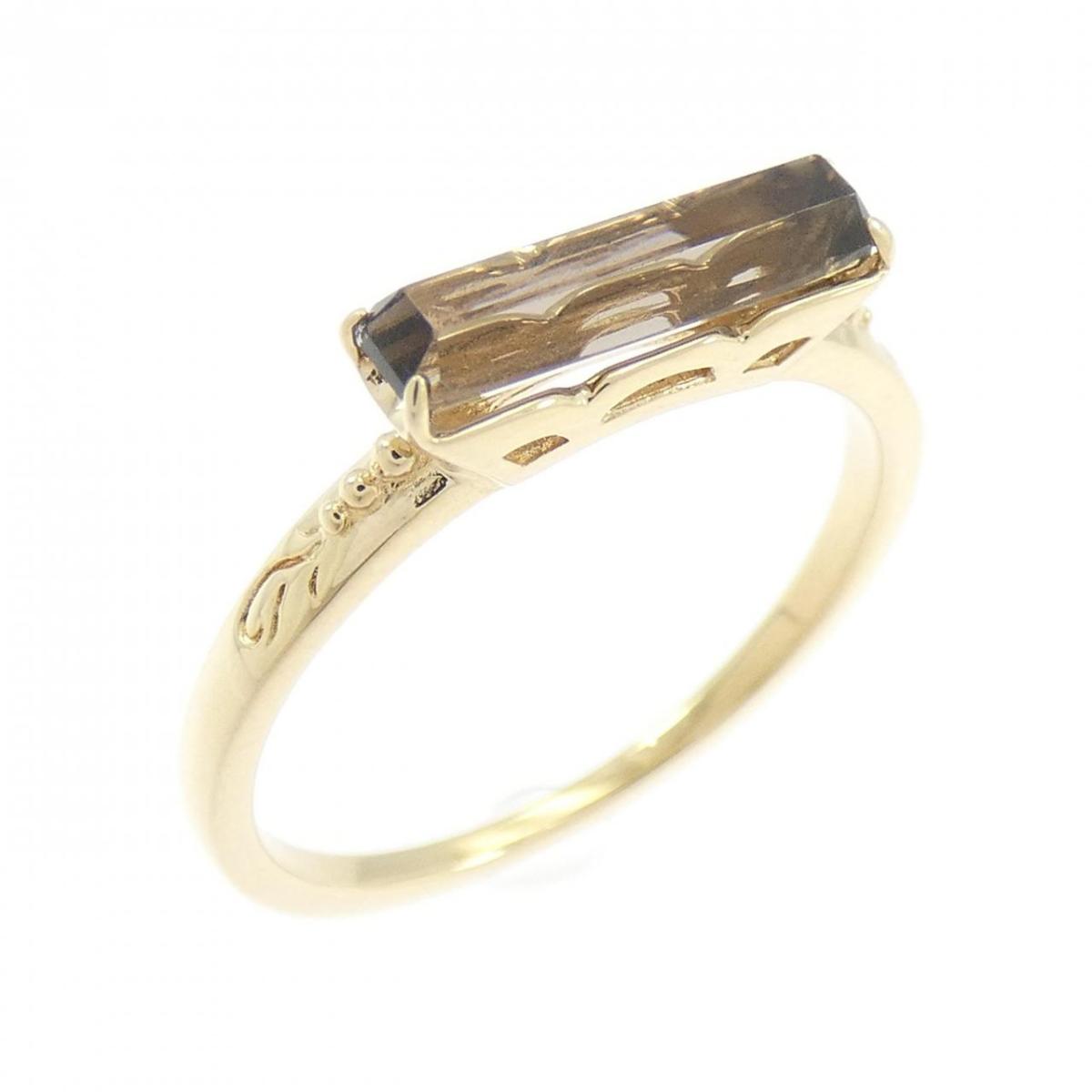 アガット スモーキークオーツ リング【中古】