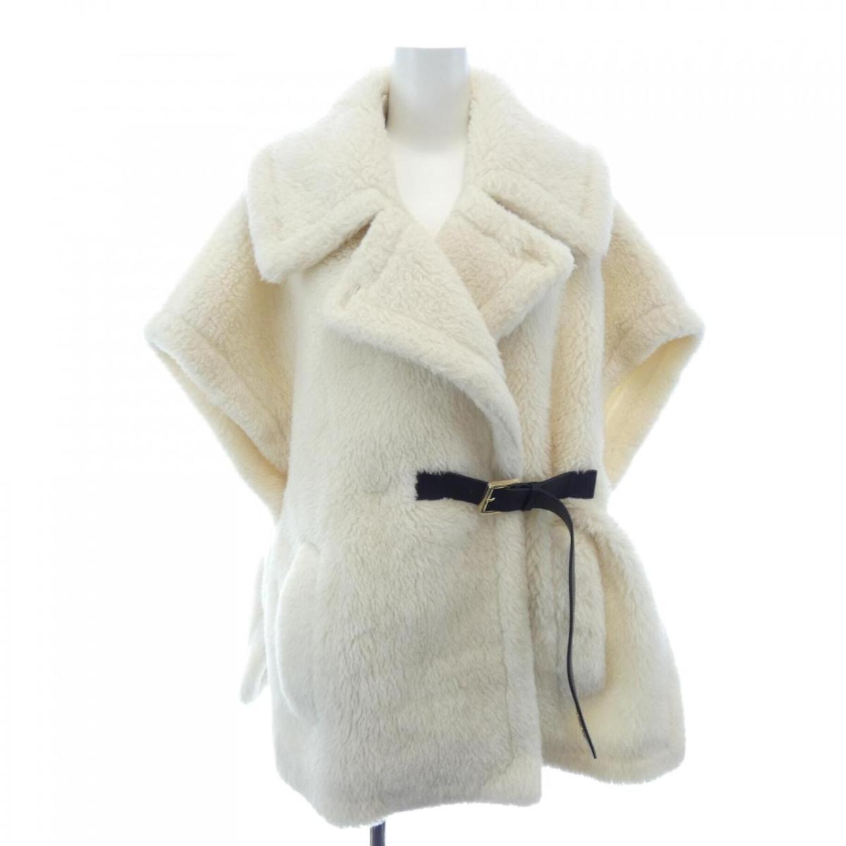 マックスマーラ Max Mara 473606 テディベア ケープ【中古】