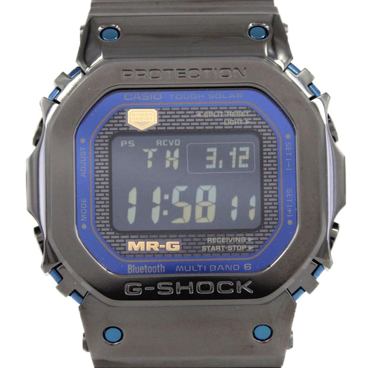 カシオ G-SHOCK･MR-G 電磁波時辰儀 MRG-B5000BA-1JR TI ソーラークォーツ【中古】