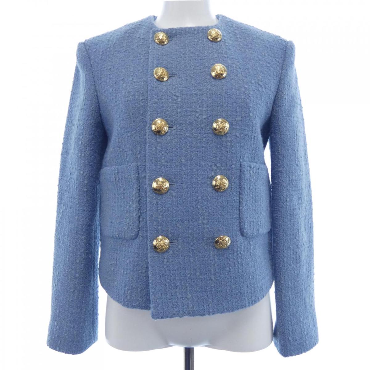 セリーヌ CELINE 2V83C739P ノーカラージャケット【中古】｜KOMEHYO ONLINESTORE 店