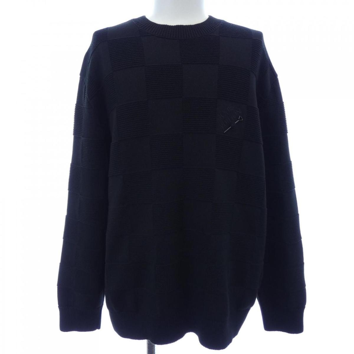 ルイヴィトン LOUIS VUITTON ダミエスティッチクルーネック HNN41WTBY ニット【中古】