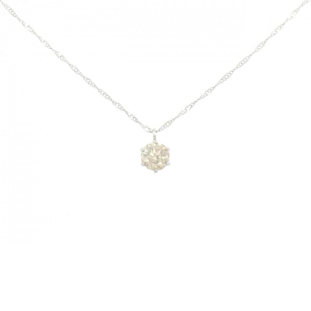 PT900/PT850 ダイヤモンド ネックレス 0.40CT【中古】