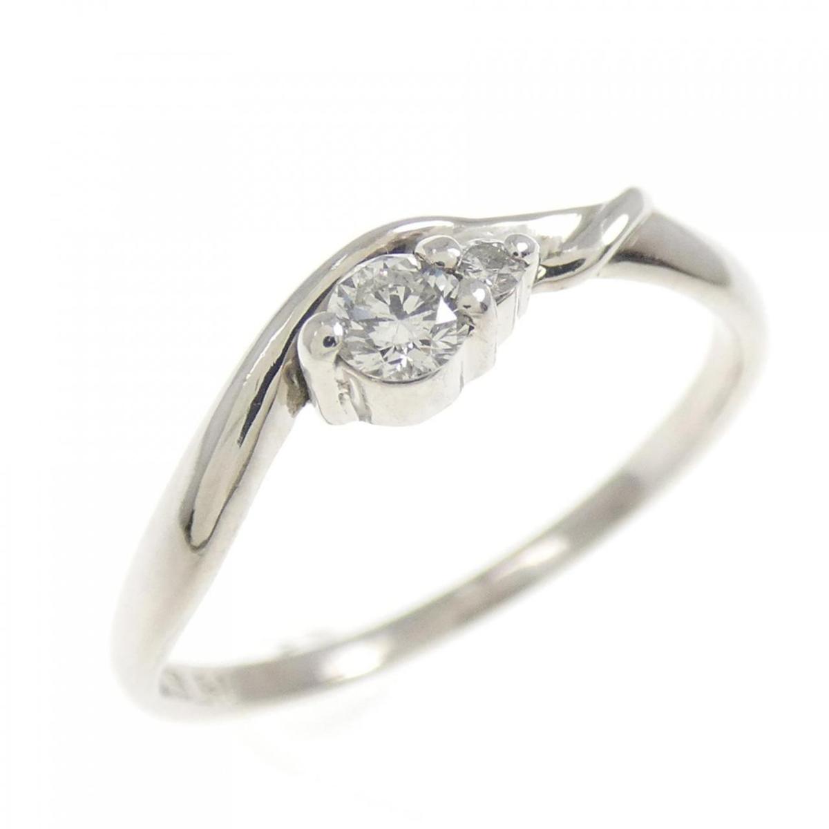 PT950 ダイヤモンド リング 0.1CT【中古】