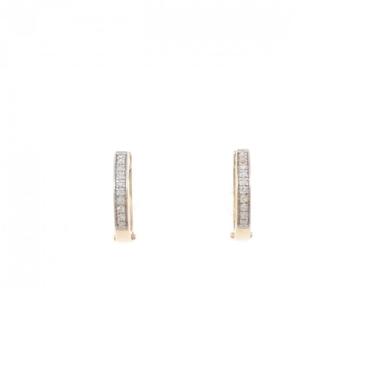 585PG/585WG ダイヤモンド ピアス【中古】