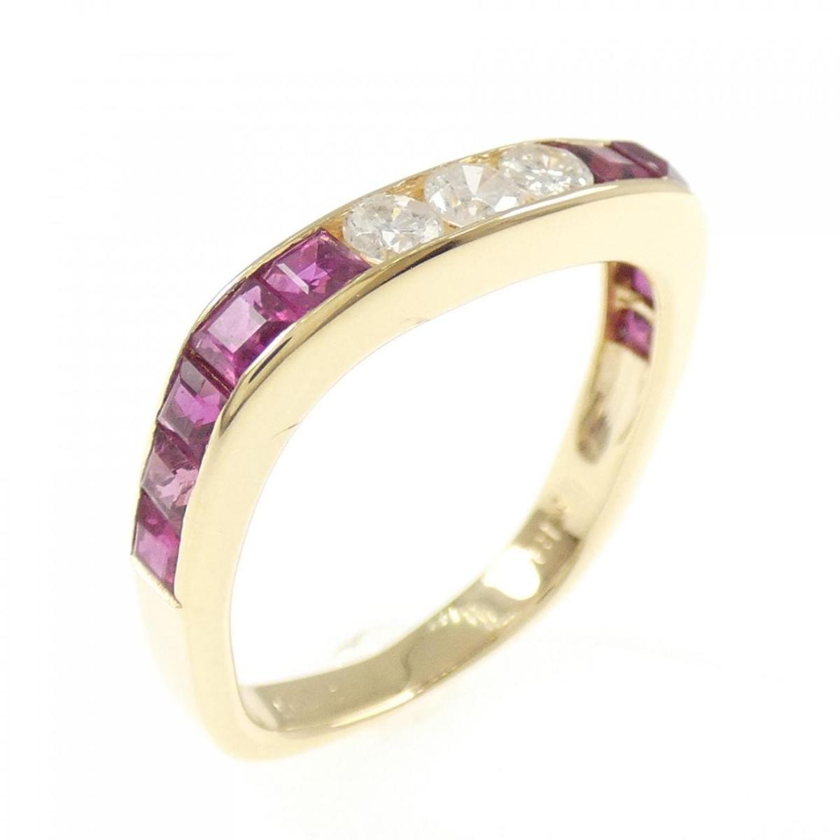 K18YG ルビー リング 0.98CT【中古】 71,830円