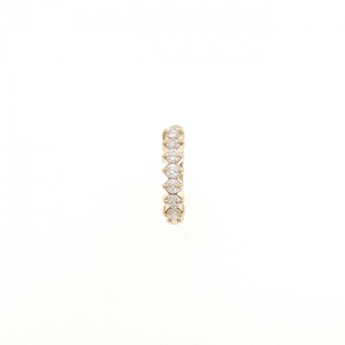 K18YG ダイヤモンド ピアス 0.305CT 片耳【中古】