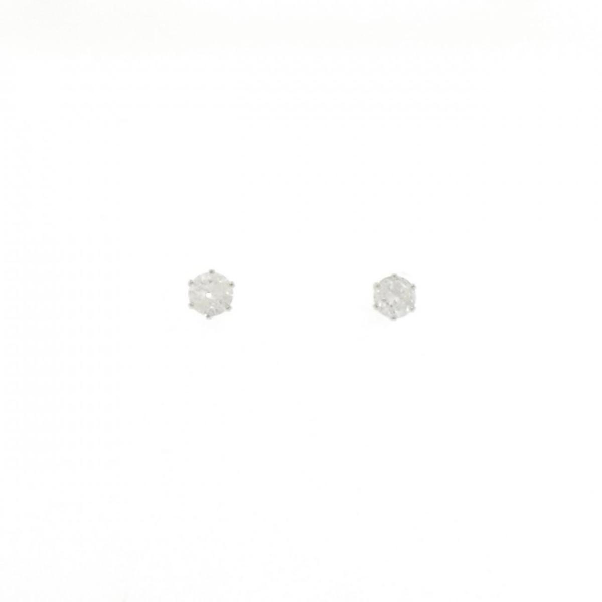PT900 ソリティア ダイヤモンド ピアス 0.30CT【中古】|KOMEHYO ONLINESTORE 店