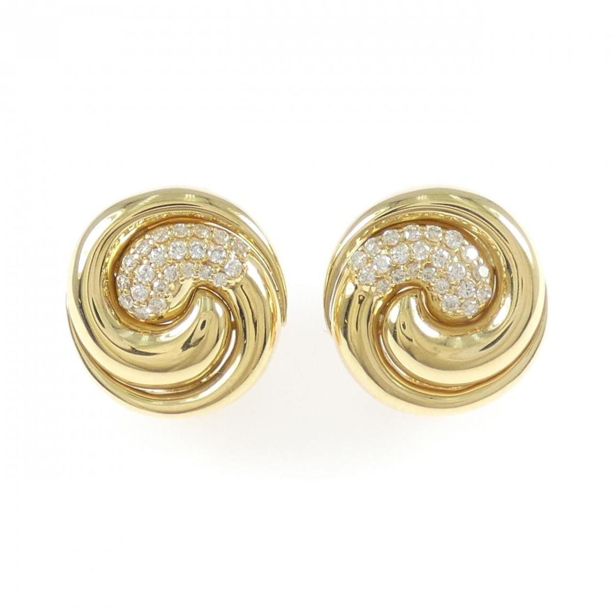 K18YG ダイヤモンド ピアス/イヤリング 0.54CT【中古】
