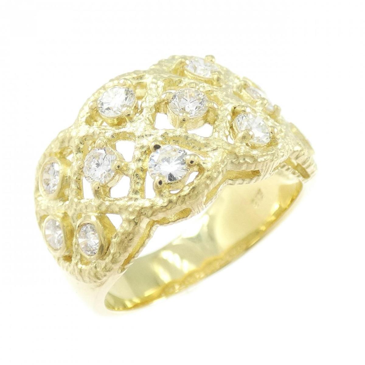 K18YG ダイヤモンド リング 0.78CT【中古】