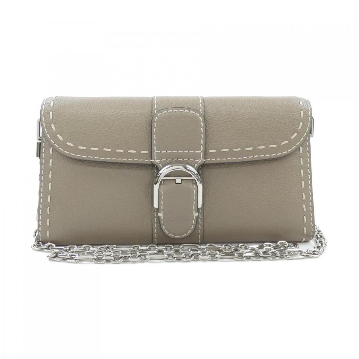 デル洋弓 DELVAUX BRILLANT LONG WALLET CHAIN AB0615ADW BAG【中古】