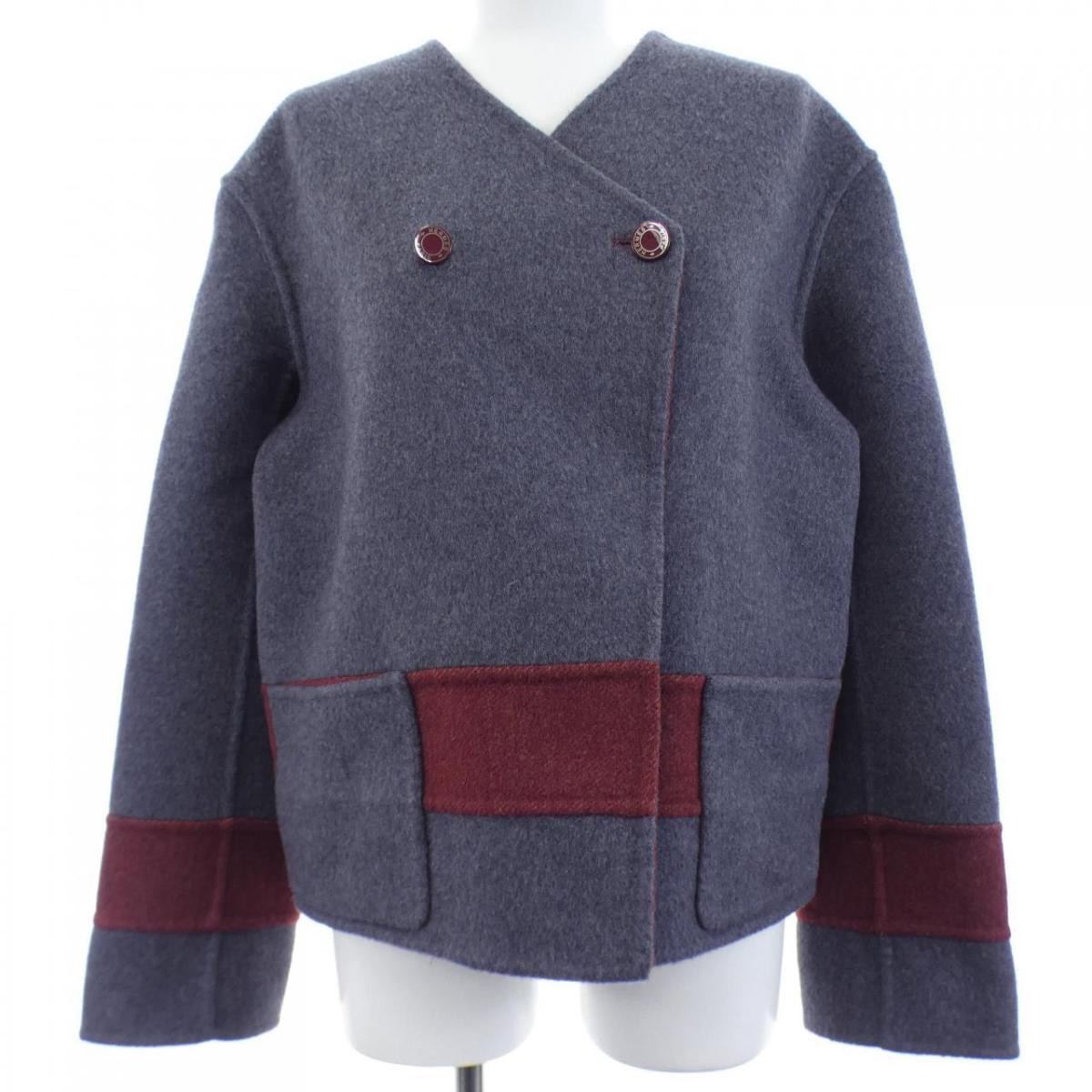 エルメス HERMES *77-7101 ノーカラージャケット【中古】｜KOMEHYO ONLINESTORE 店