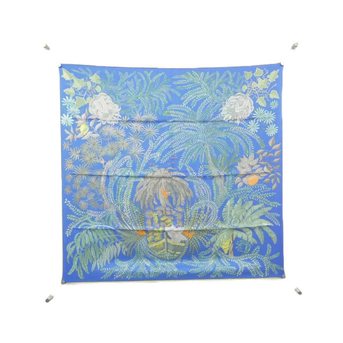 【未当て嵌める品】エルメス LE JARDIN DES PEINTRES カレ ダブル 人間の顔 903908S えり巻き【中古】