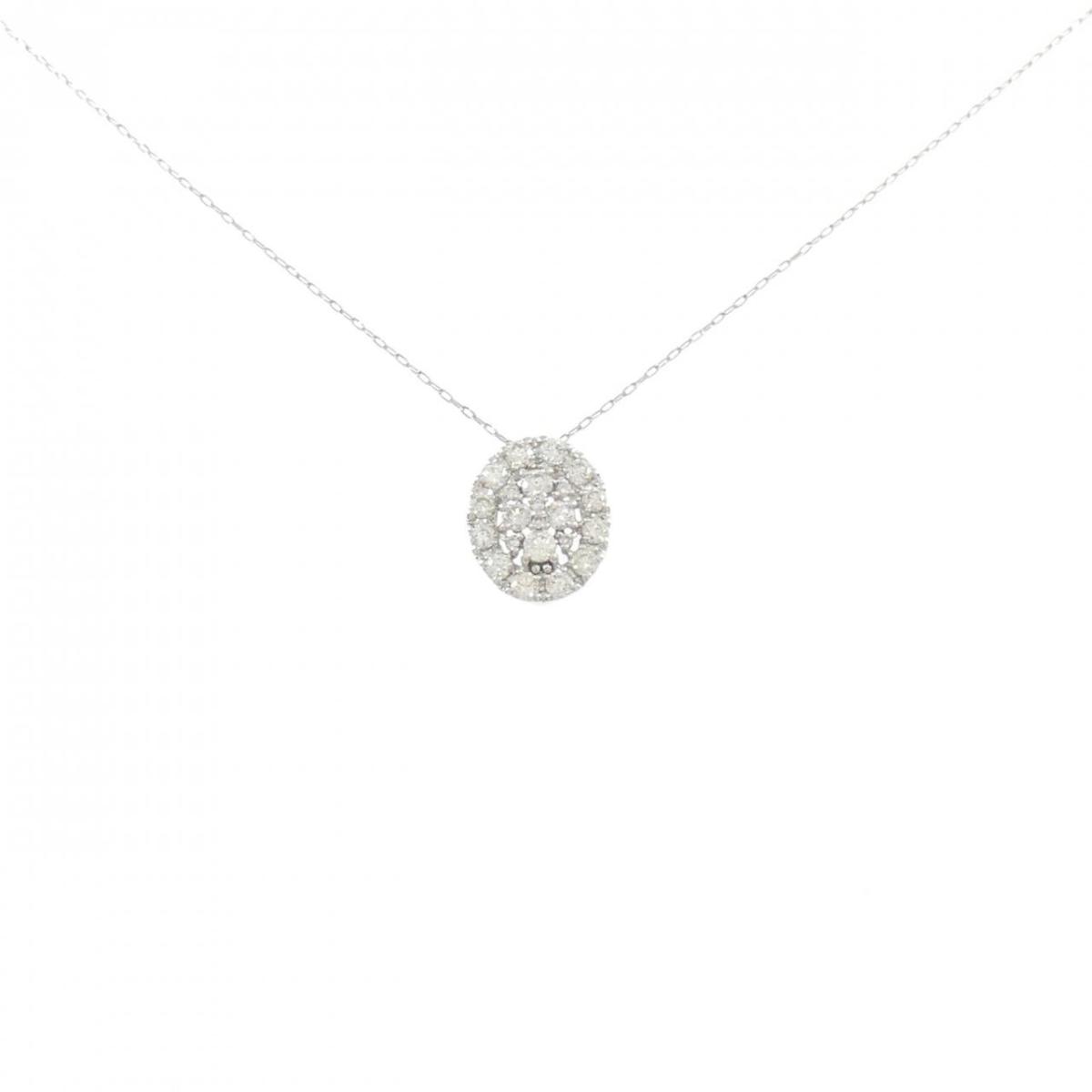 PT950/PT850 ダイヤモンド ネックレス 0.40CT【中古】
