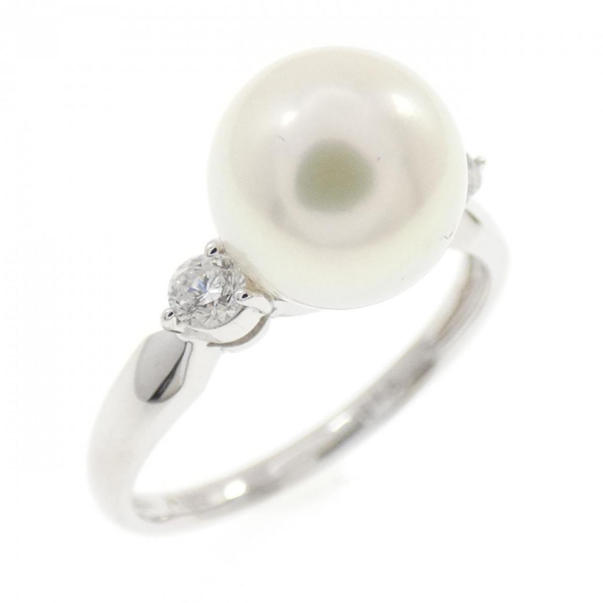 PT900 アコヤパール リング 8mm【中古】