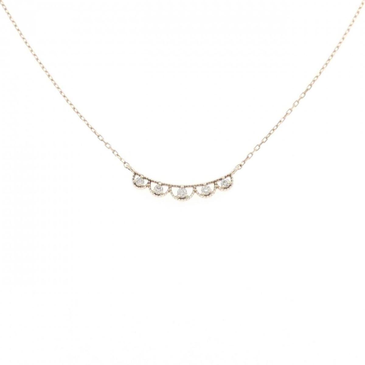 K10YG ダイヤモンド ネックレス 0.03CT【中古】 13,950円