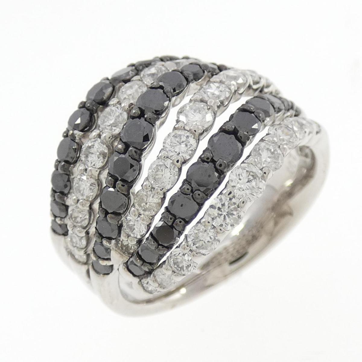K18WG/K18BG ダイヤモンド リング 2.00CT【中古】