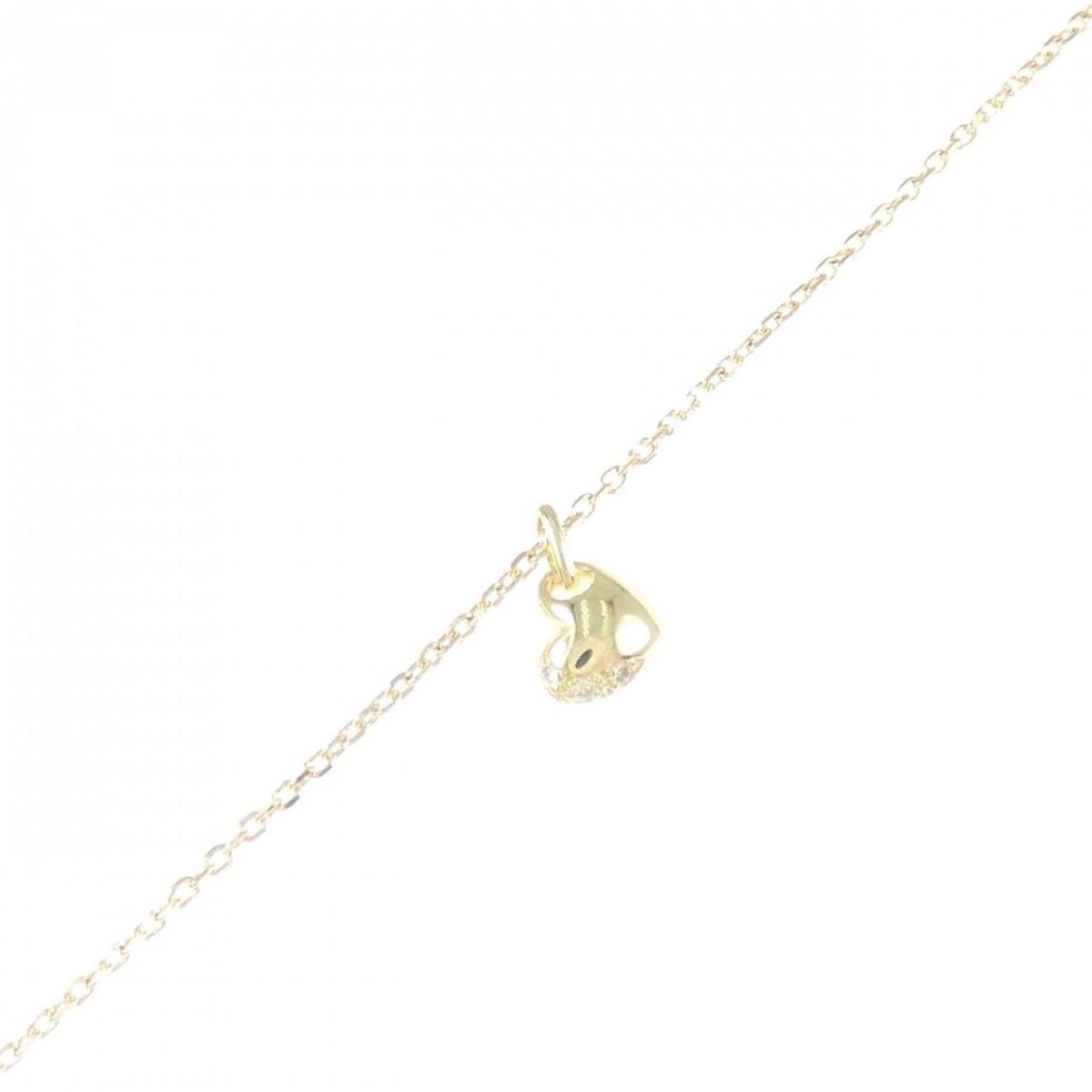 K18YG ハート ダイヤモンド ブレスレット 0.02CT【中古】｜KOMEHYO ONLINESTORE 店