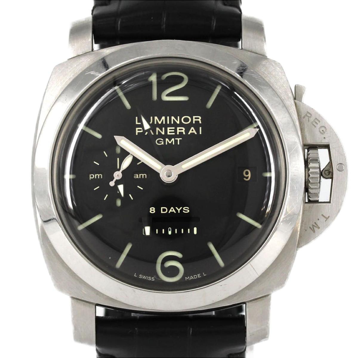 【ノーメンテナンス還元価格】パネライ ルミノール1950 8DAYS GMT PAM00233 SS 手巻【中古】