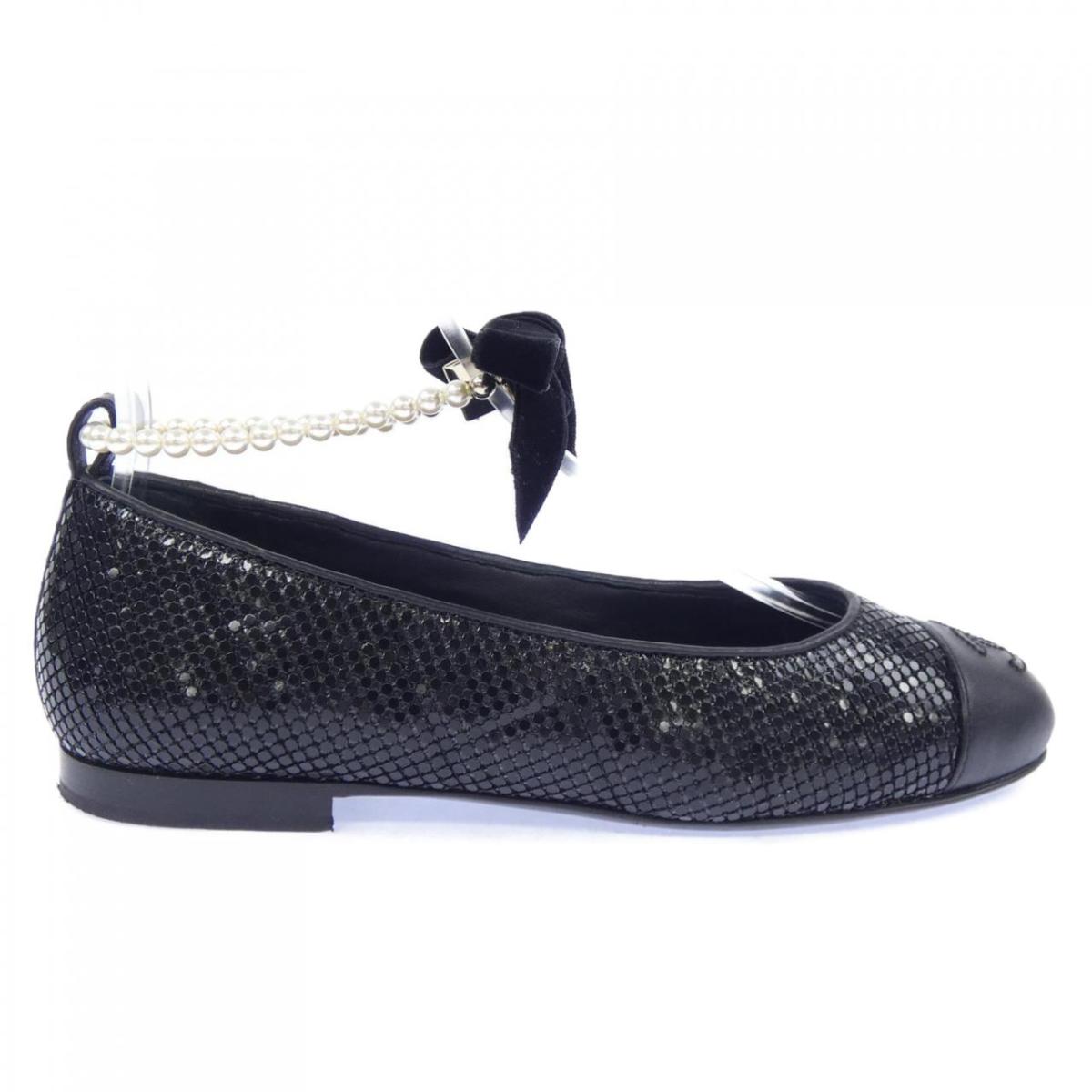 シャネル CHANEL バレー滑っこい BALLET FLATS G45779B17276 滑っこいシューズ【中古】