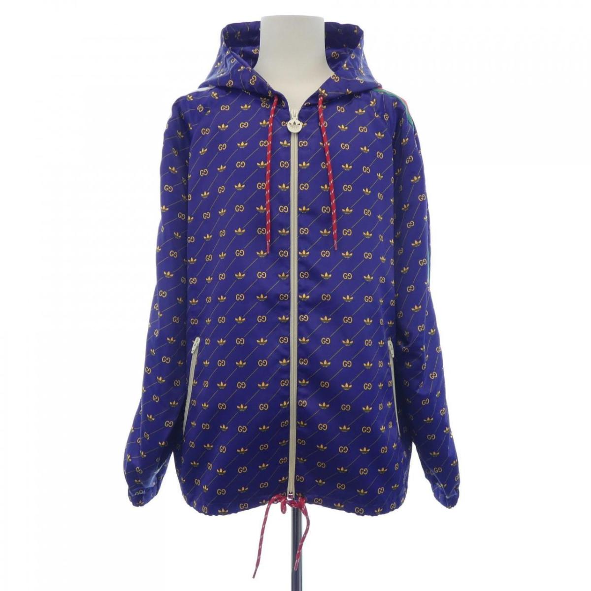 グッチ GUCCI ADIDAS TREFOIL PRINT JACKET 691428 ZAJCZ ブルゾン【中古】