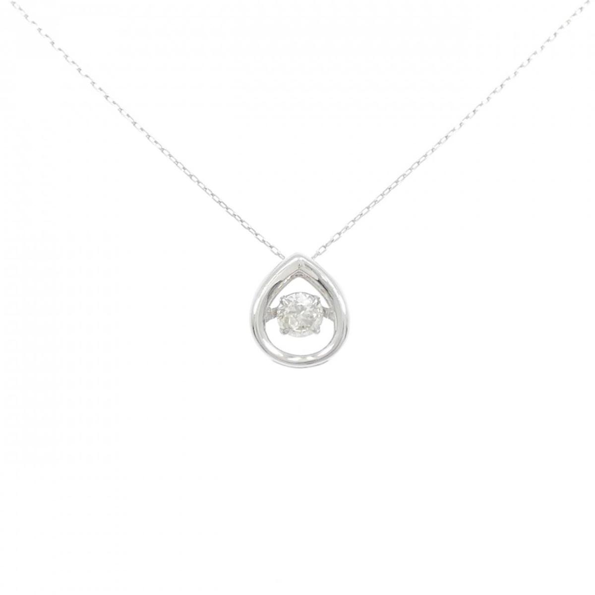 PT900/PT850 ダイヤモンド ネックレス 0.20CT【中古】