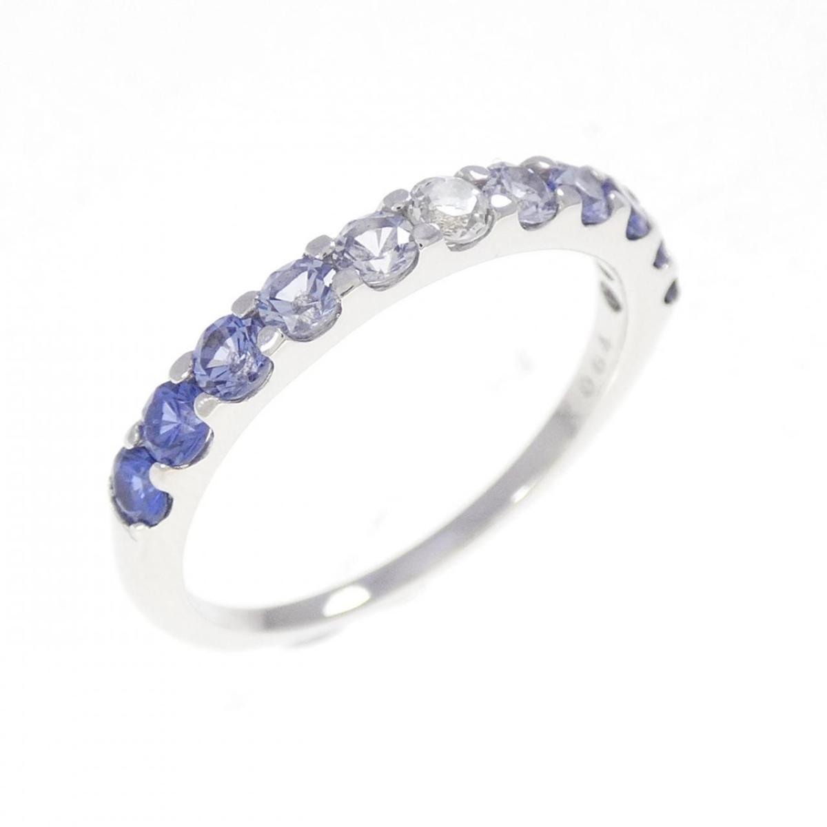 クレサンベール 合成サファイヤ リング 0.64CT【中古】