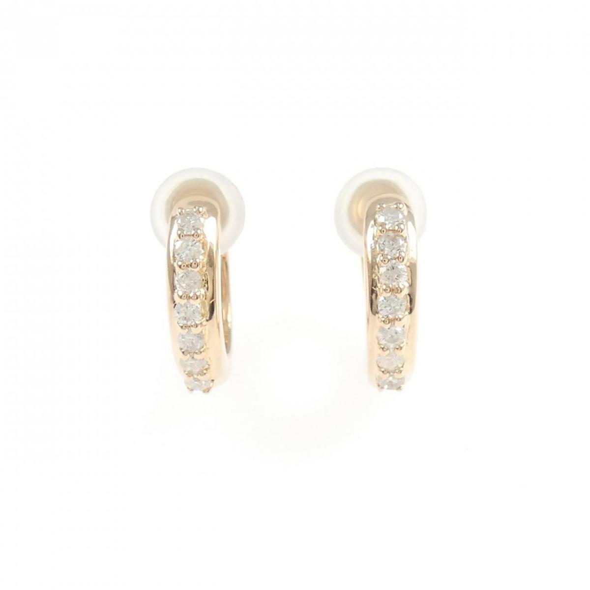 K18PG/K18YG ダイヤモンド イヤリング 0.20CT【中古】|KOMEHYO ONLINESTORE 店