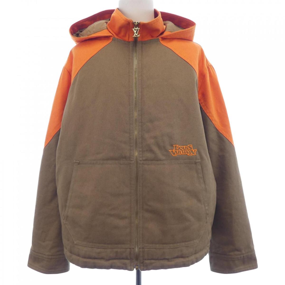 ルイヴィトン LOUIS VUITTON フーデッドパデッドデニムジャケット HOA22WG98 上衣【中古】 コート・ジャケット-メンズファッション