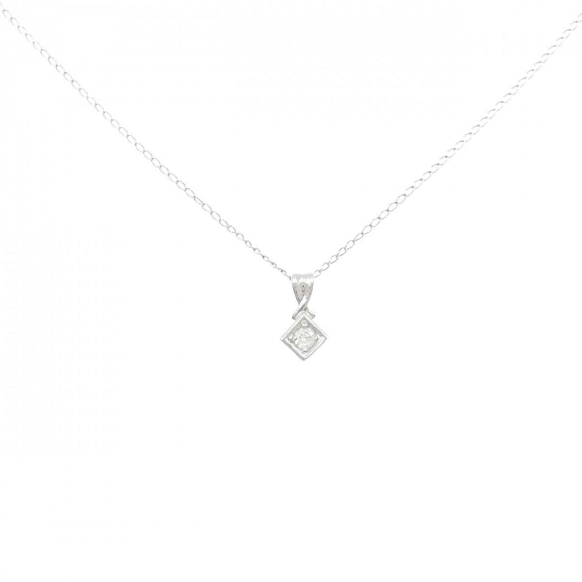 PT900/PT850 ダイヤモンド ネックレス 0.05CT【中古】