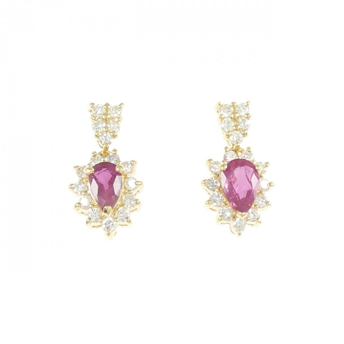 K18YG ルビー ピアス 1.05CT【中古】｜KOMEHYO ONLINESTORE 店