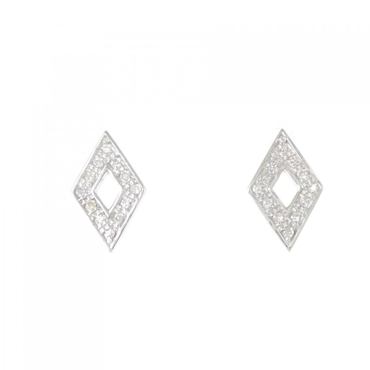 K14WG ダイヤモンド ピアス 0.06CT【中古】｜KOMEHYO ONLINESTORE 店