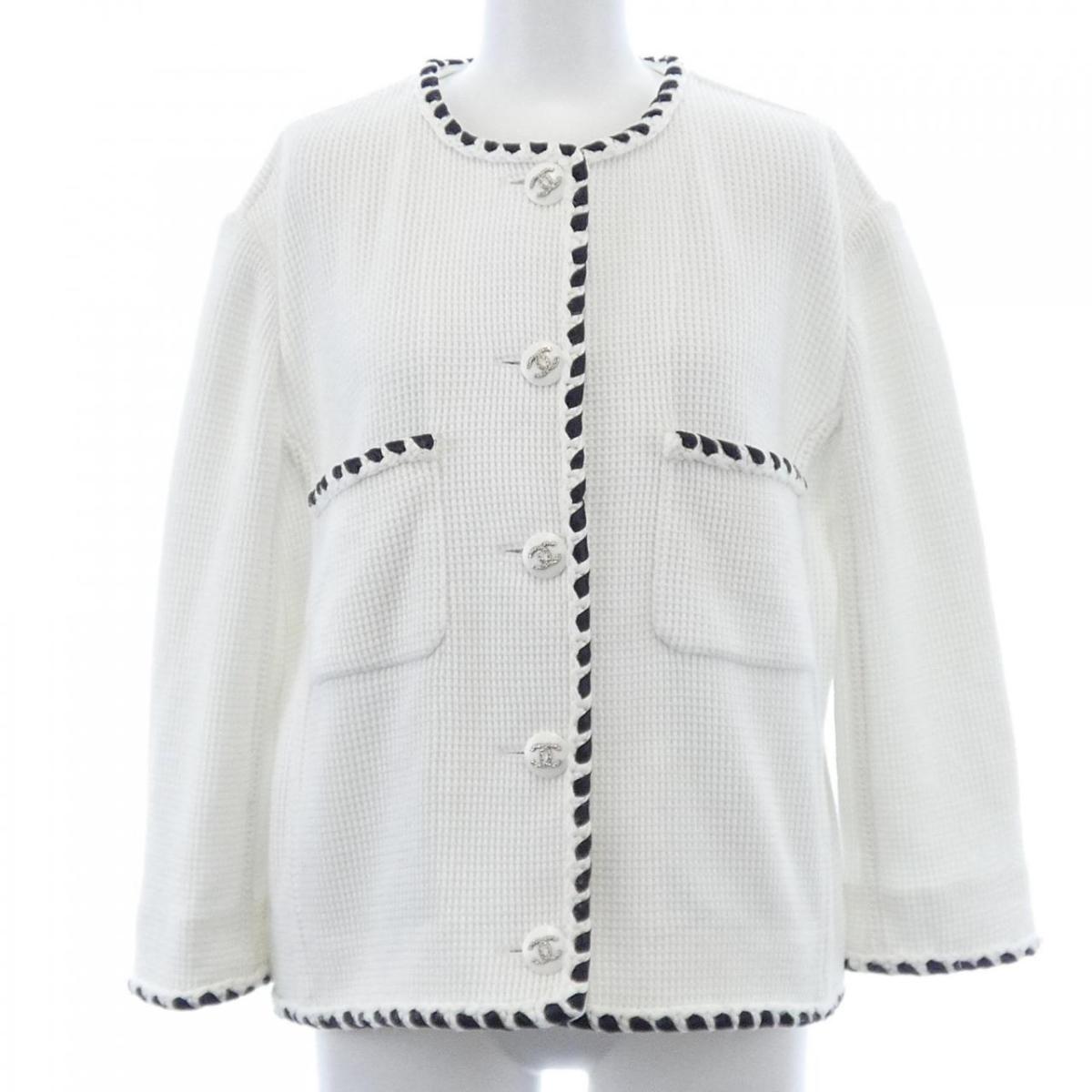 シャネル CHANEL P70028V60820 21C ノーカラージャケット【中古】