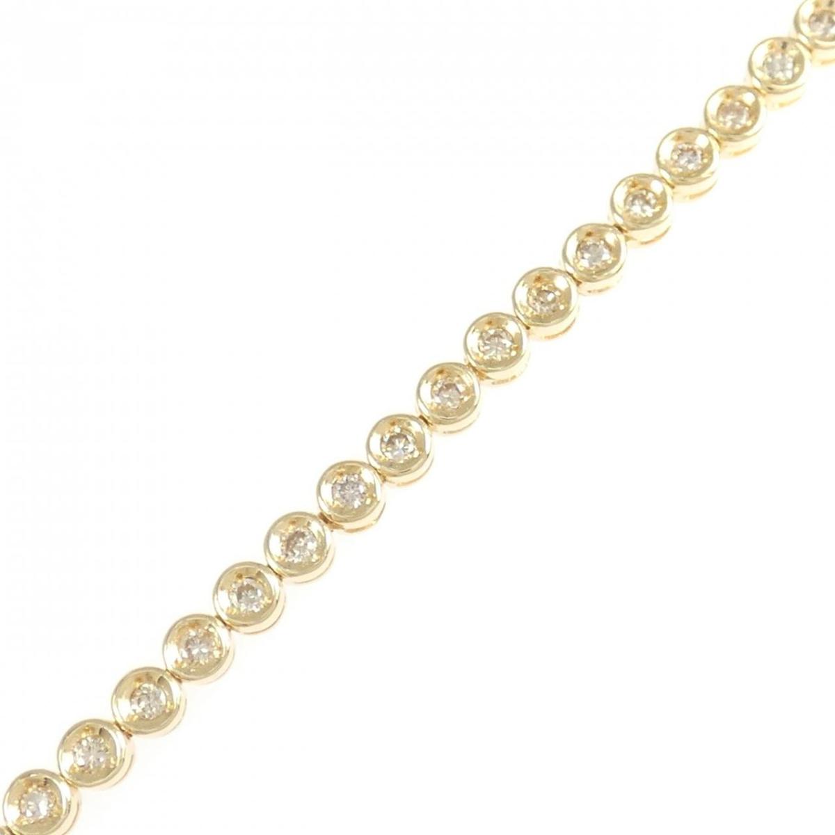 K18YG ダイヤモンド ブレスレット 1.00CT【中古】