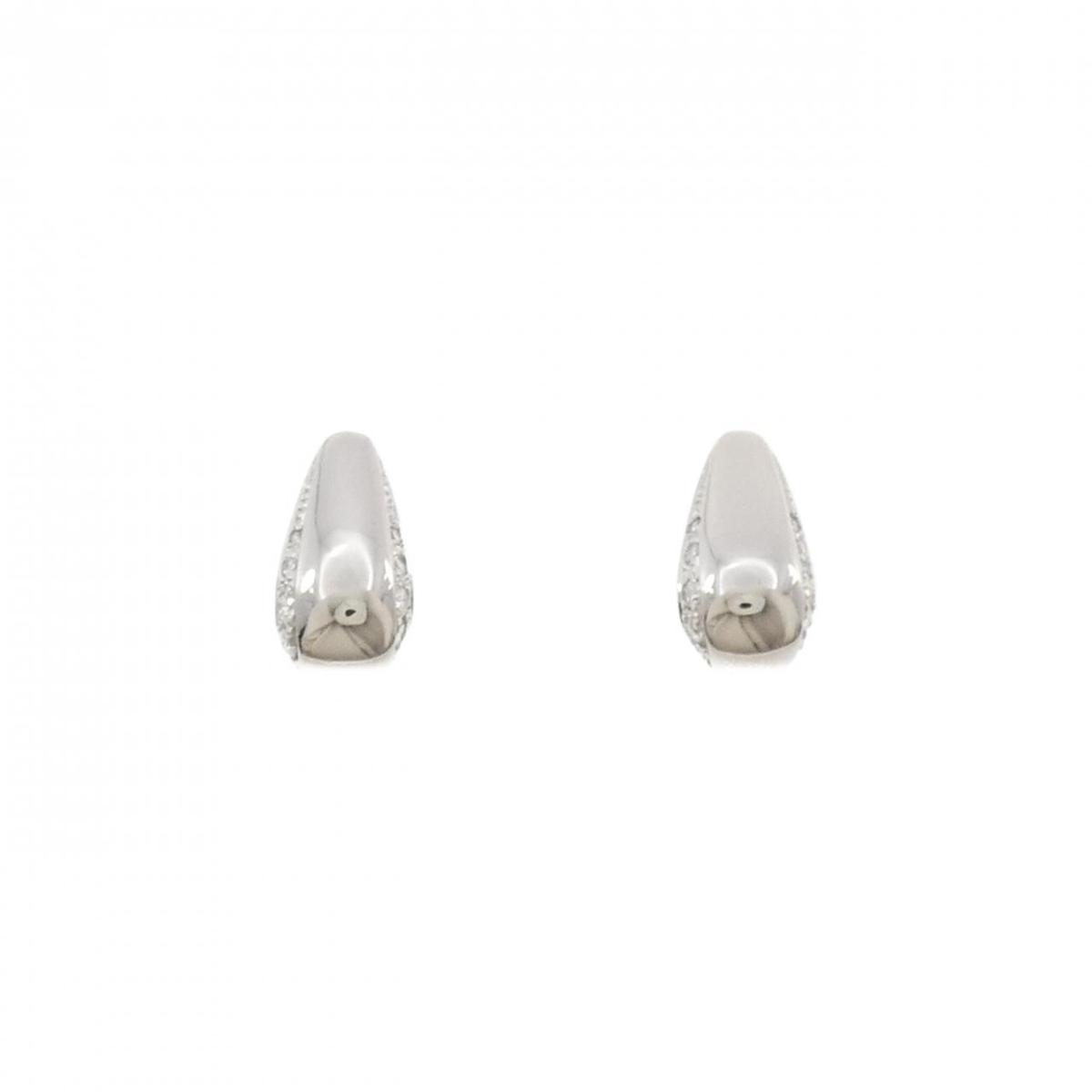PT900 ダイヤモンド ピアス 0.26CT【中古】