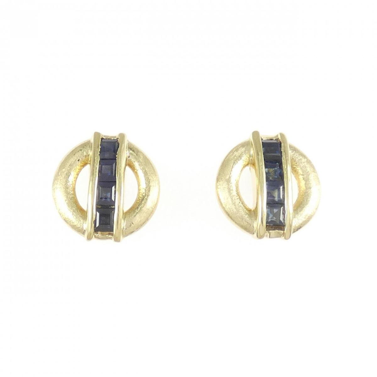 K18YG サファイヤ ピアス 0.33CT【中古】