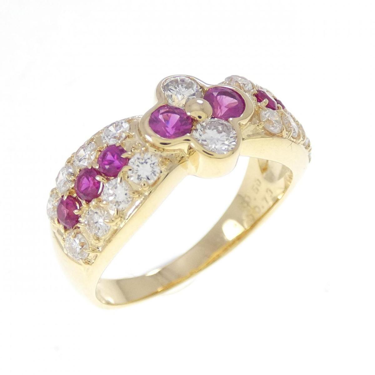 K18YG ルビー リング 0.50CT【中古】|KOMEHYO ONLINESTORE 店