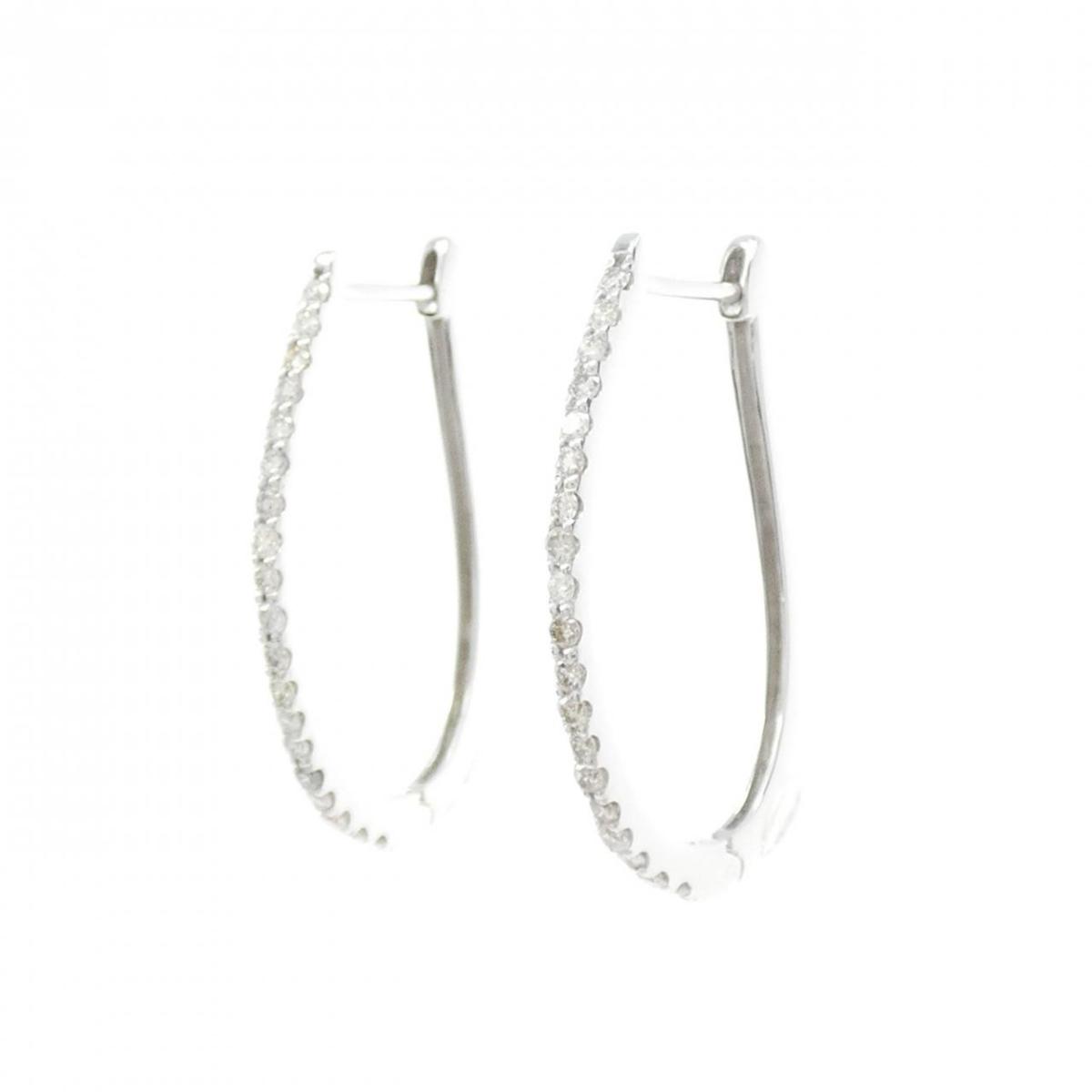 K18WG ダイヤモンド ピアス 0.4CT【中古】|KOMEHYO ONLINESTORE 店