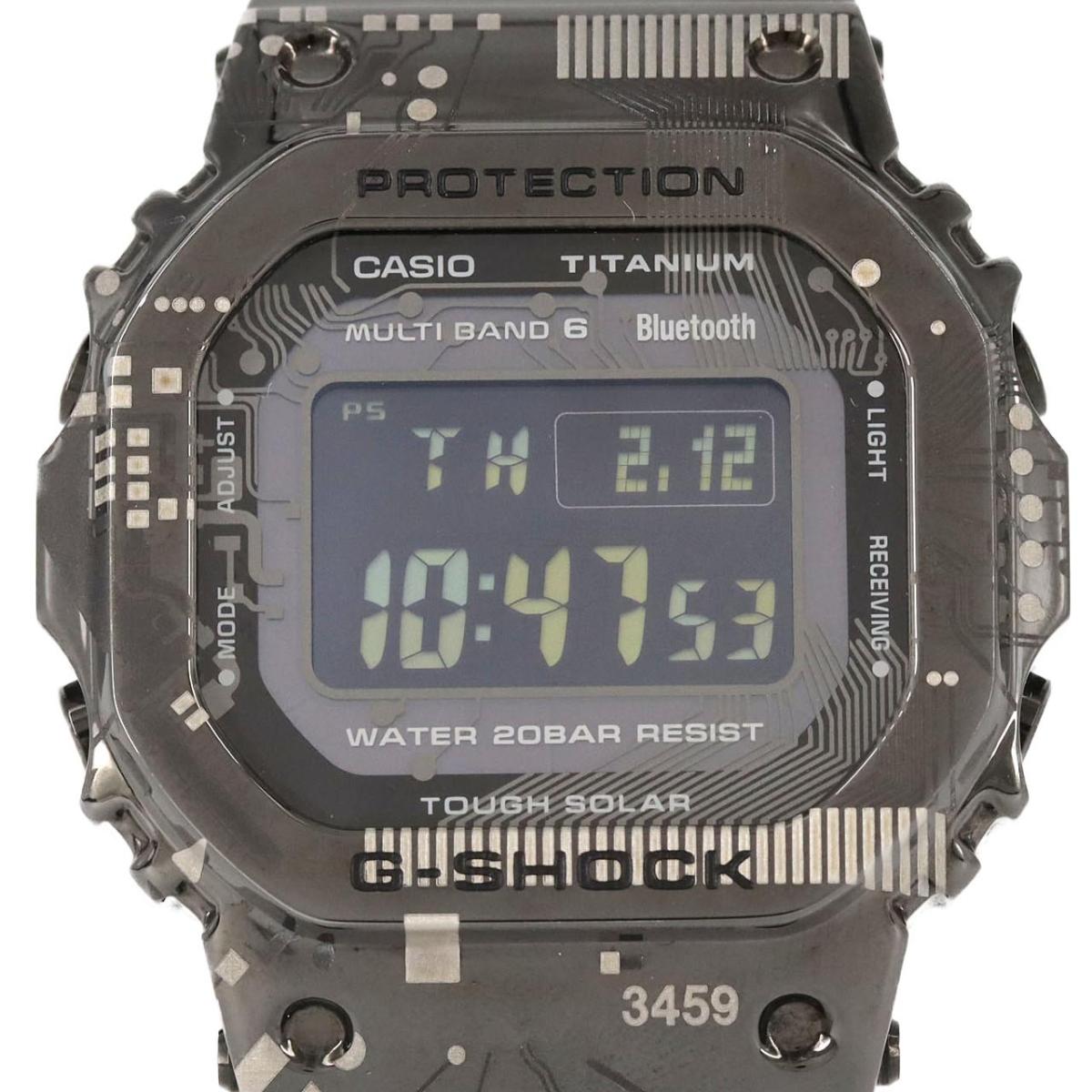 カシオ G-SHOCK 電磁波時辰儀 GMW-B5000TCC-1JR TI ソーラークォーツ【中古】