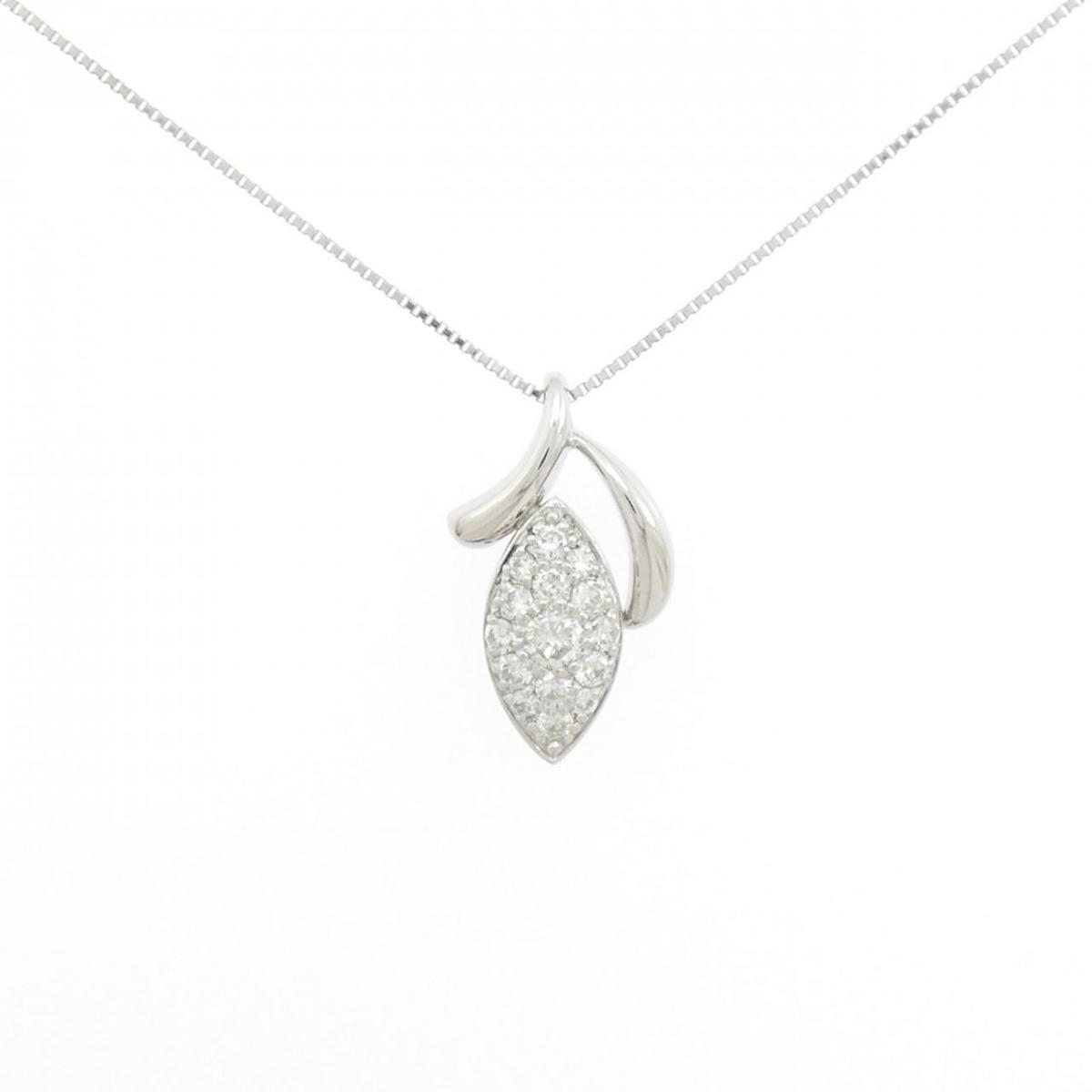 PT900/PT850 ダイヤモンド ネックレス 0.51CT【中古】