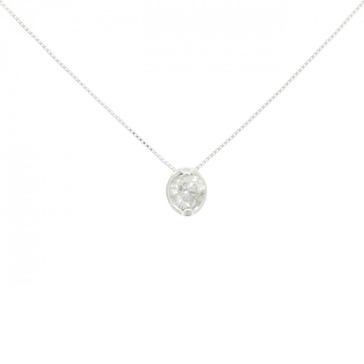 PT900/PT850 ダイヤモンド ネックレス 0.524CT【中古】