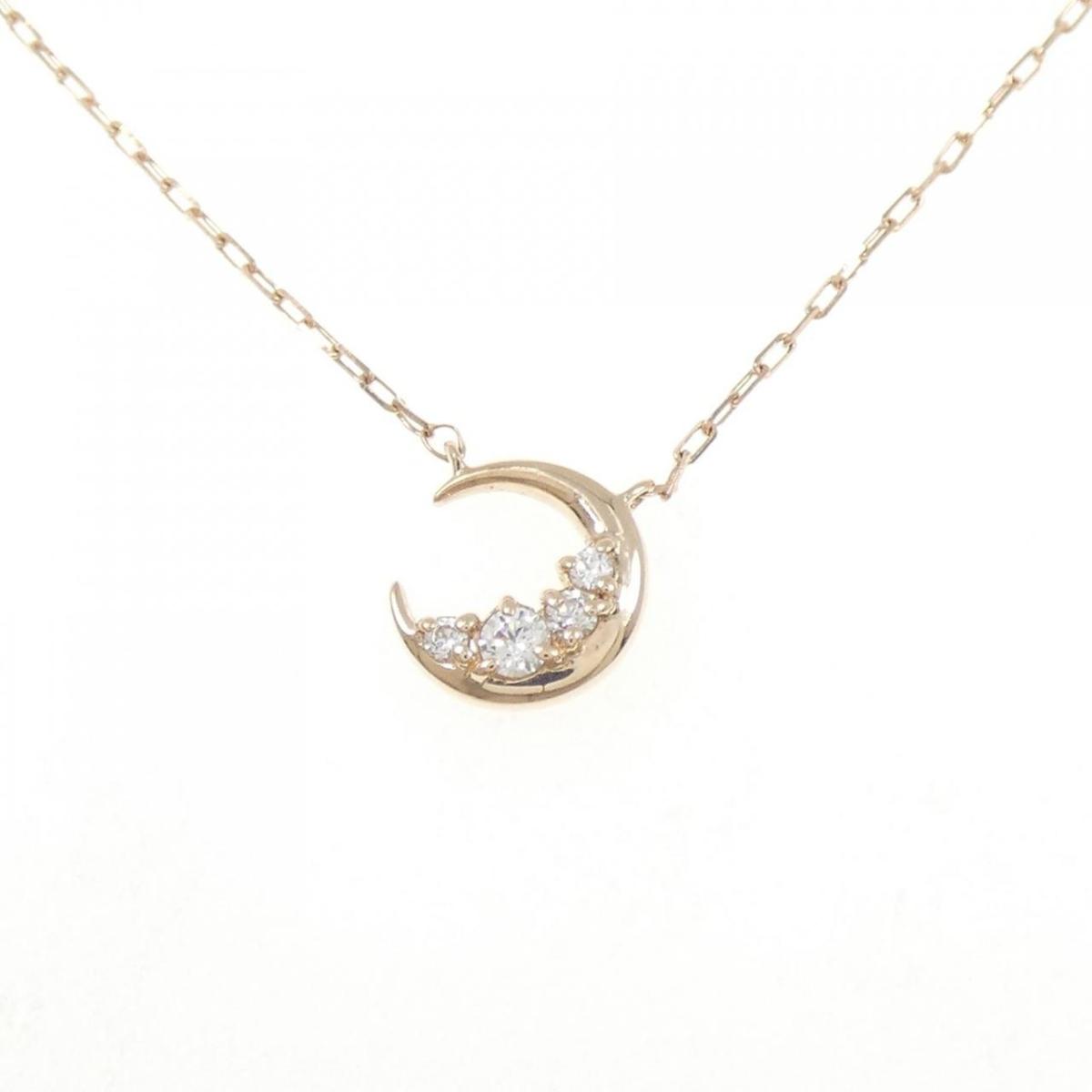 4゜C ムーン キュービックジルコニア ネックレス【中古】 16,520円