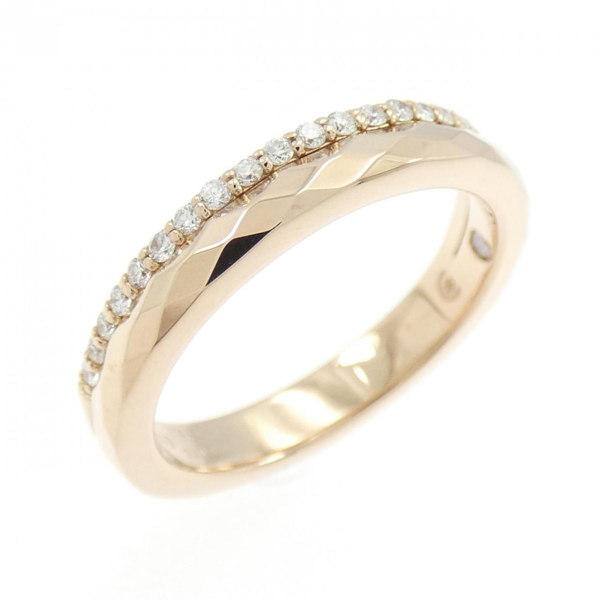 K18PG ダイヤモンド リング 0.13CT【中古】
