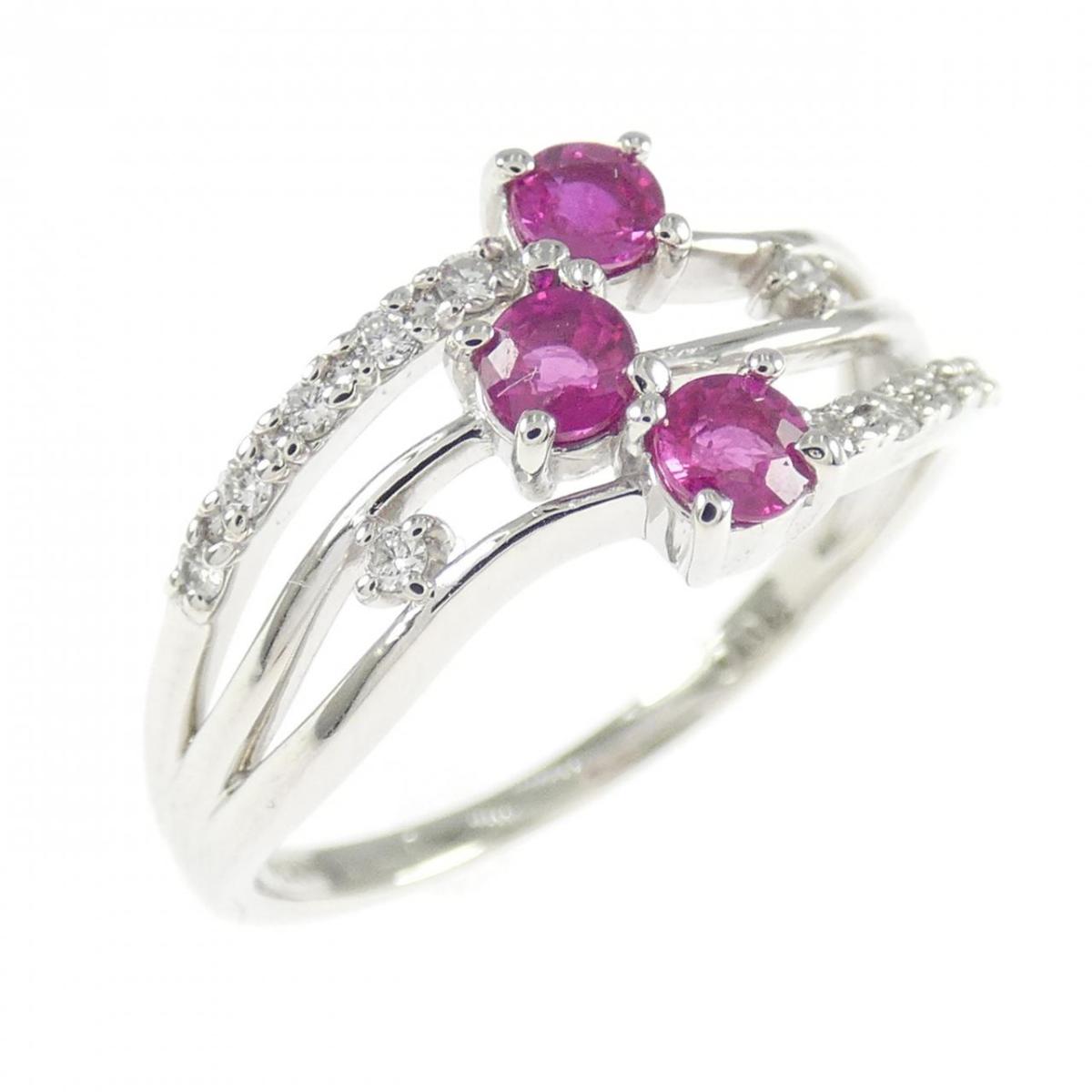 PT900 ルビー リング 0.40CT【中古】