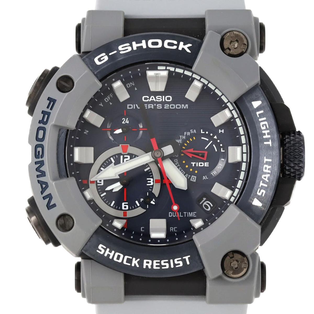 カシオ G-SHOCK・フロッグマン・ロイヤルネイビー 電波時計 GWF-A1000RN-8AJR その他 ソーラークォーツ【中古】|KOMEHYO ONLINESTORE 店