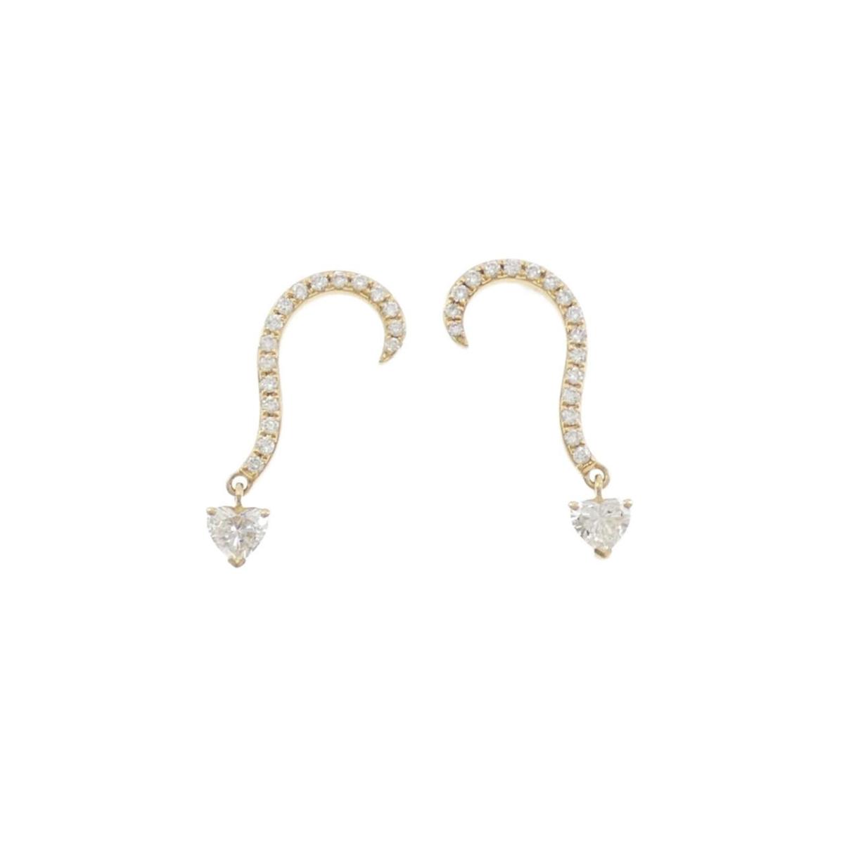 K18YG ダイヤモンド ピアス 0.45CT【中古】|KOMEHYO ONLINESTORE 店