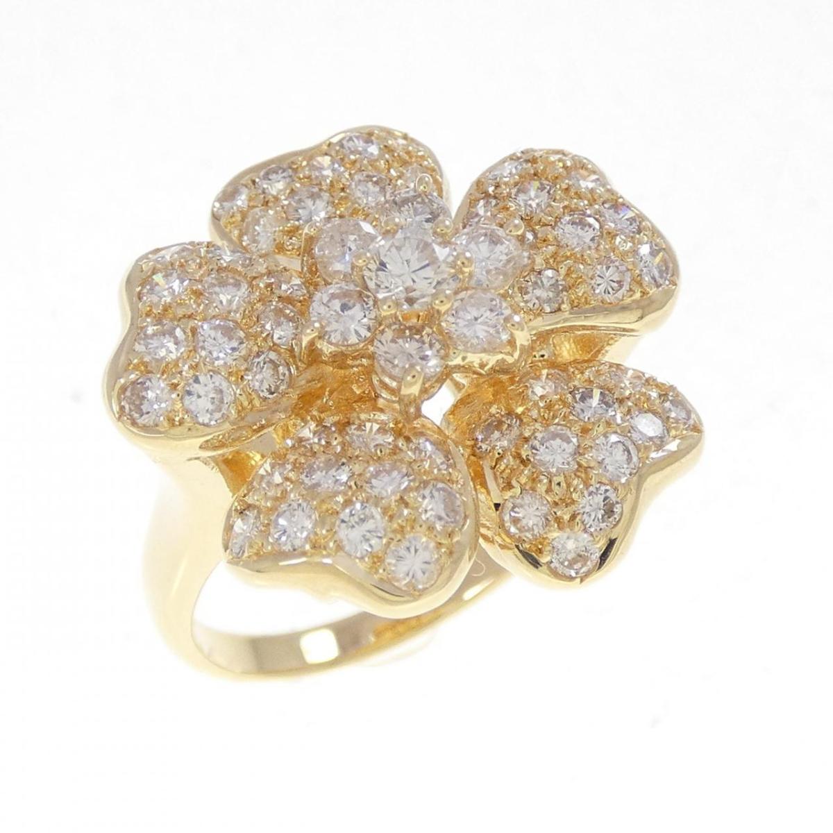 750YG フラワー ダイヤモンド リング 1.66CT【中古】｜KOMEHYO ONLINESTORE 店