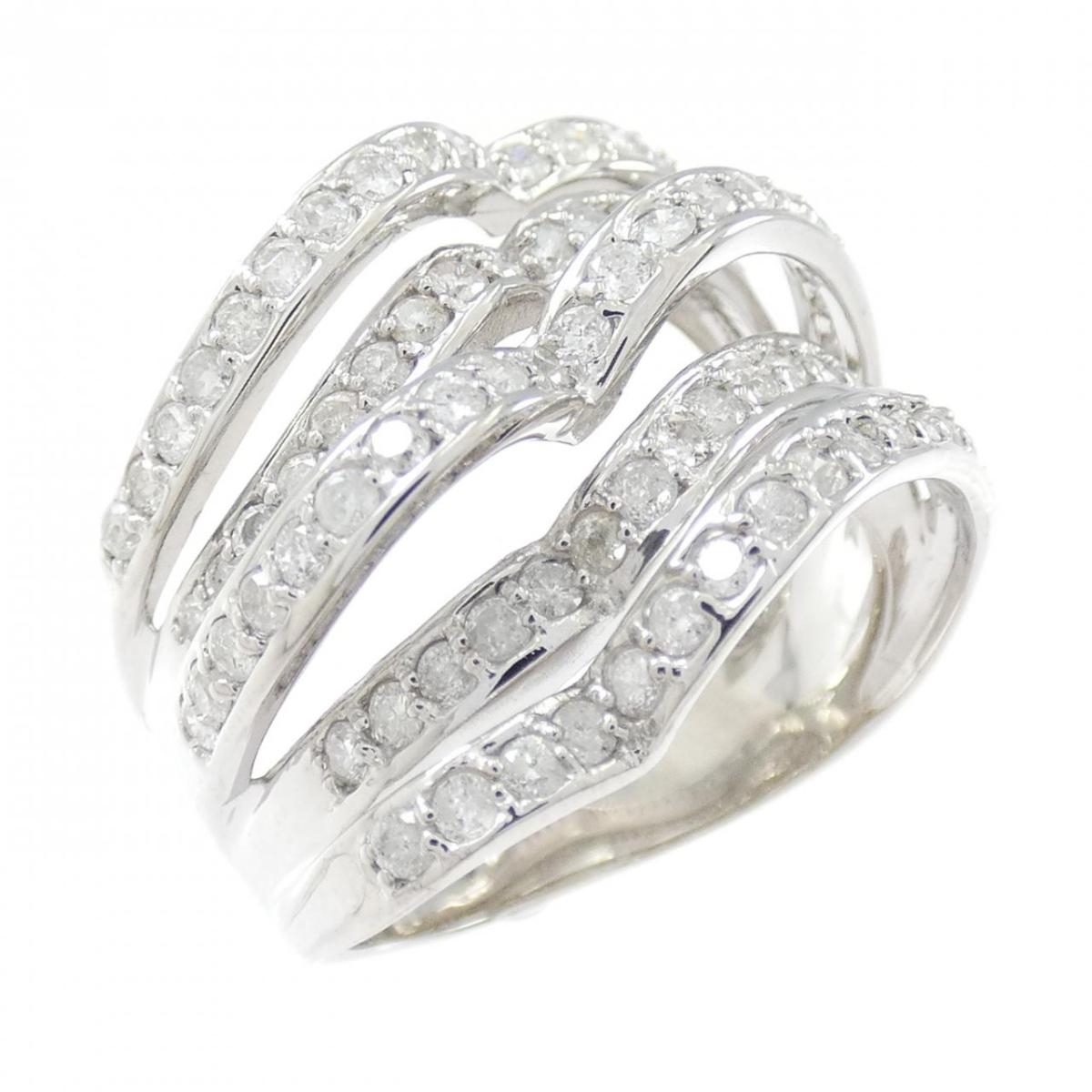 K18WG ダイヤモンド リング 1.00CT【中古】