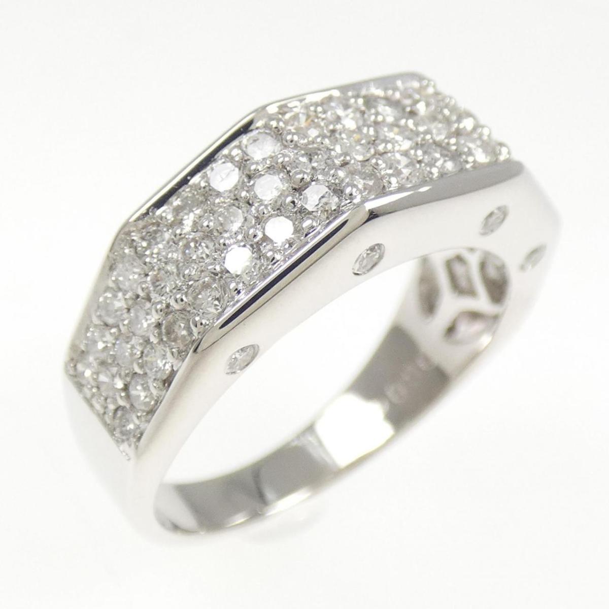K18WG ダイヤモンド リング 0.90CT【中古】 150,300円