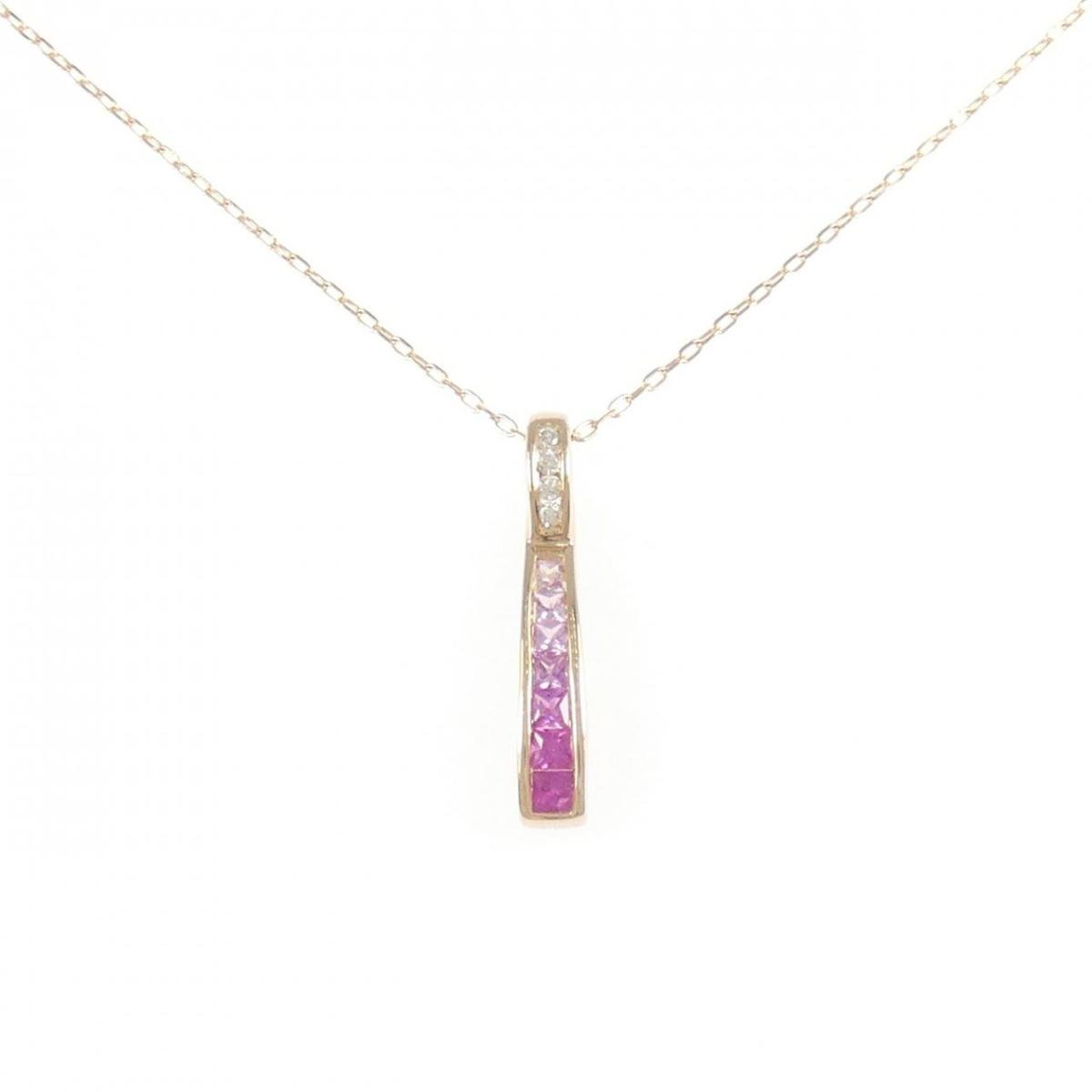 K18PG カラーストーン ネックレス【中古】|KOMEHYO ONLINESTORE 店