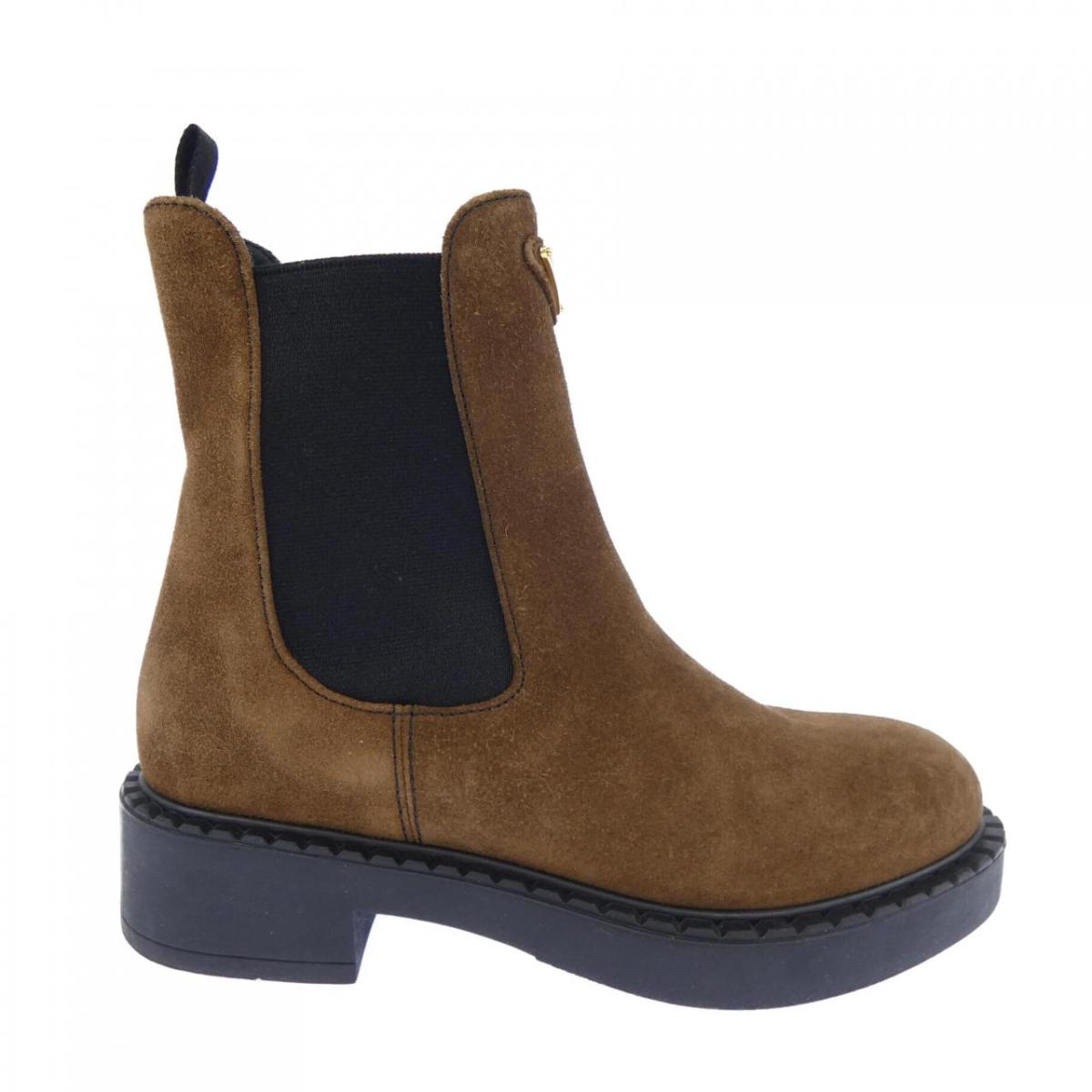 プラダ PRADA ３角形ロゴタイプ 1T703N ブーツ【中古】